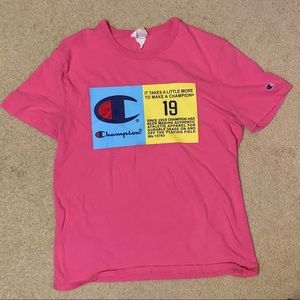 Pink Mens Medium Champion T-shirt